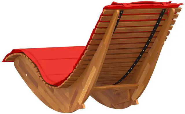 Alt view image 6 of 6 - vidaXL Sun Lounger 2 pcs Brown 60 x 154 x 74cm Solid Acacia wood