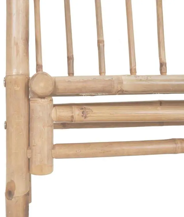 Alt view image 5 of 6 - vidaXL Garden Bench With Pergola natural bamboo Bamboo Medium