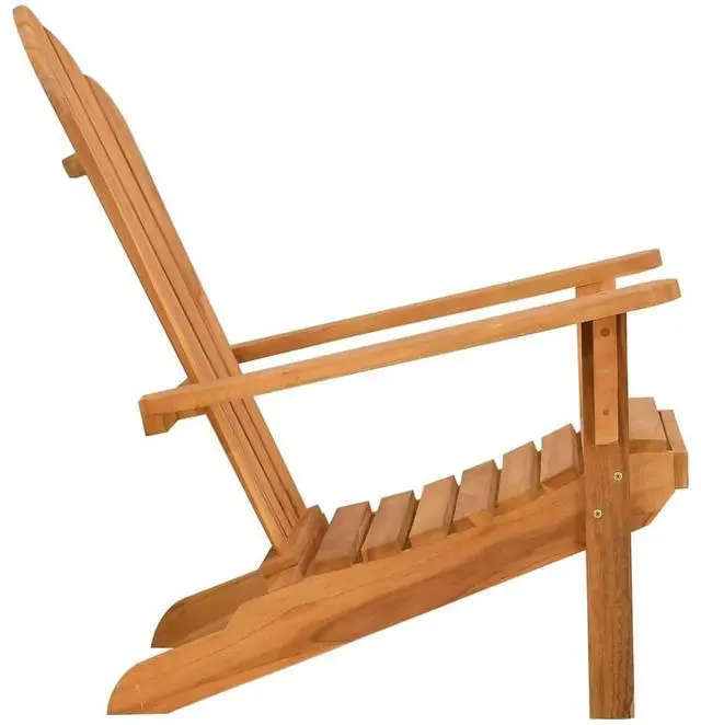 Alt view image 5 of 7 - vidaXL Garden Adirondack Chair Teak Solid teak wood Medium Durable