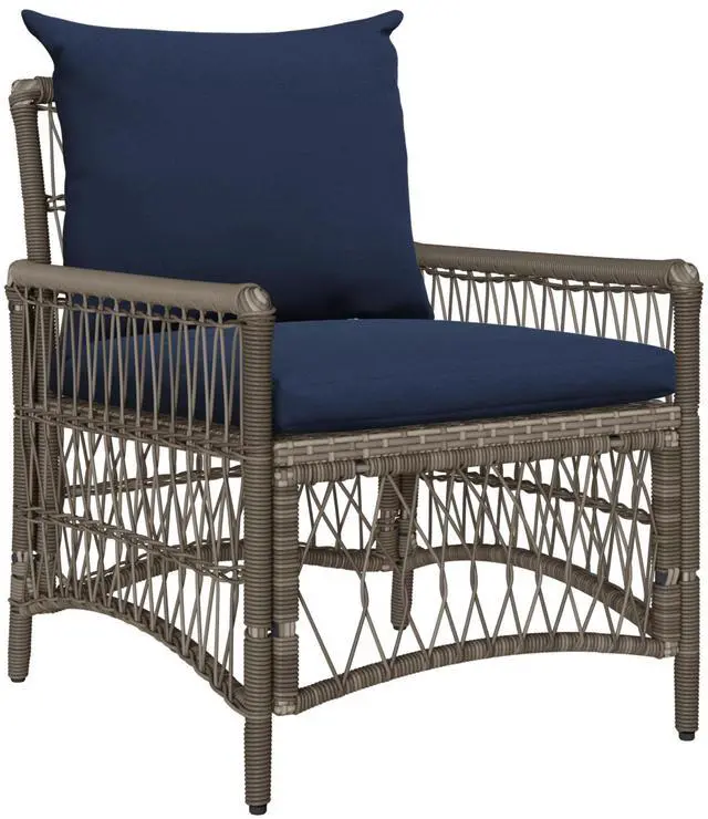 Main image of vidaXL Garden Chair Gray 60 x 70 x 78cm poly rattan