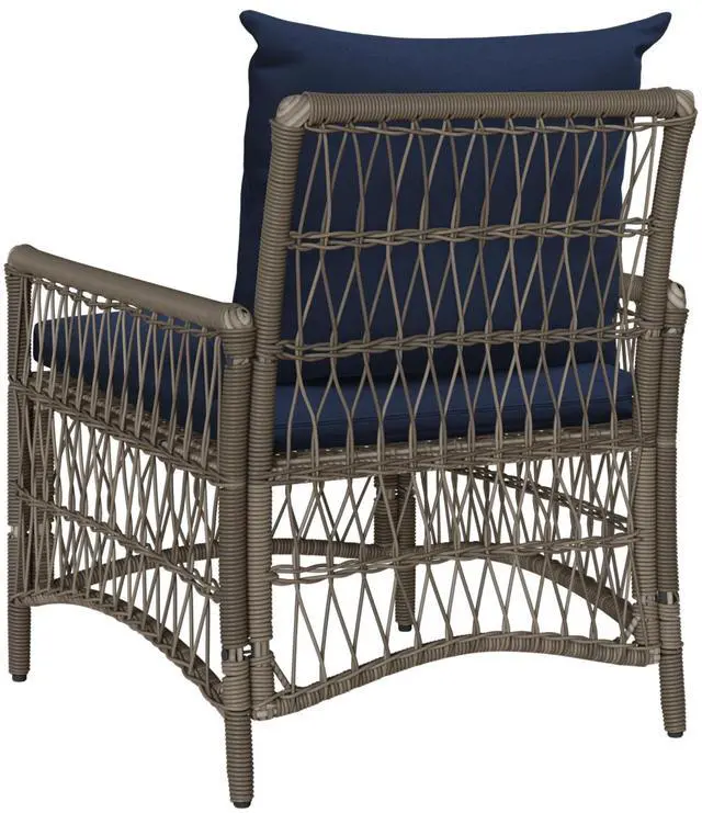 Alt view image 3 of 4 - vidaXL Garden Chair Gray 60 x 70 x 78cm poly rattan