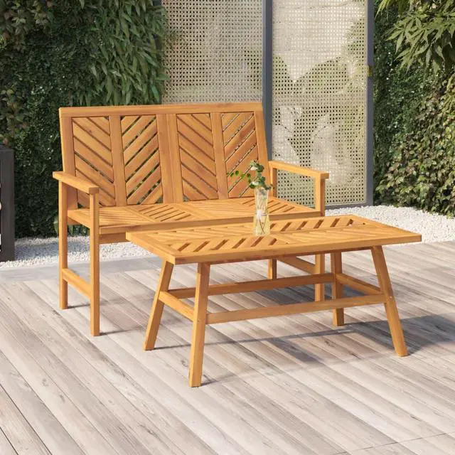 Main image of vidaXL Garden Lounge Set Natural wood Solid acacia wood with an oiled finish