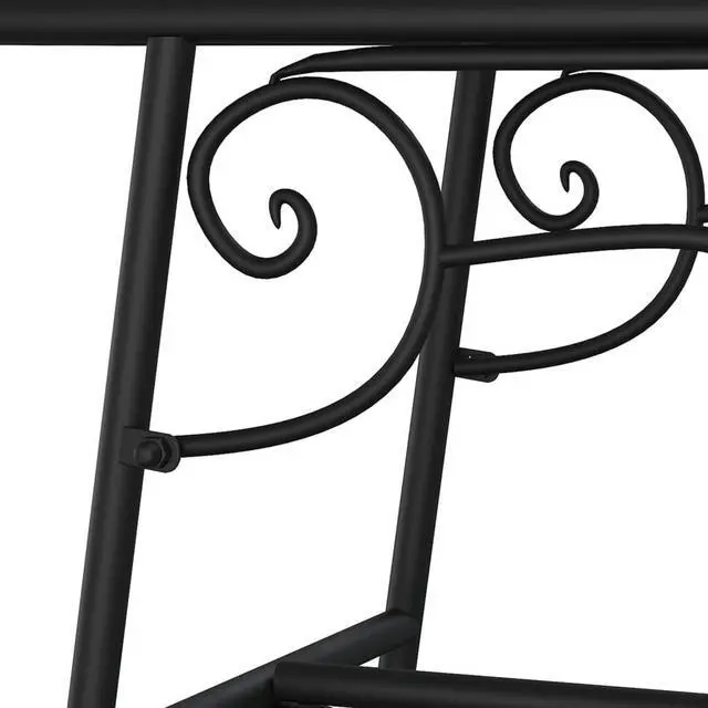 Alt view image 5 of 6 - vidaXL Tree Bench Black Steel Tough Tree Bench Circular Traditional
