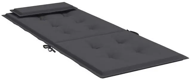 Alt view image 6 of 7 - vidaXL Chair Cushion 2 Pcs Backrest Pillow Seat Pad Anthracite Oxford Fabric