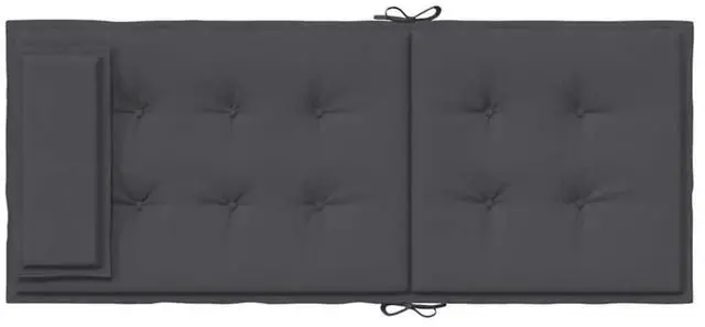 Alt view image 7 of 7 - vidaXL Chair Cushion 2 Pcs Backrest Pillow Seat Pad Anthracite Oxford Fabric