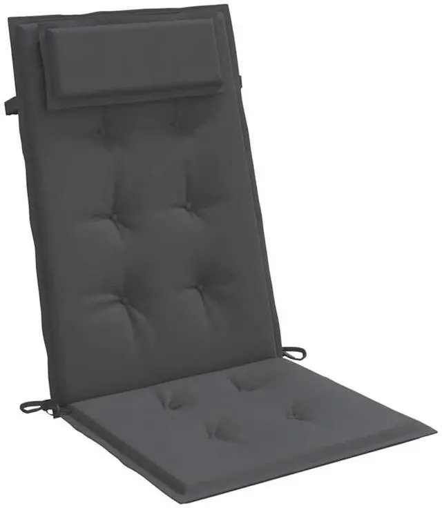 Alt view image 5 of 7 - vidaXL Chair Cushion 4 Pcs Backrest Pillow Seat Pad Anthracite Oxford Fabric