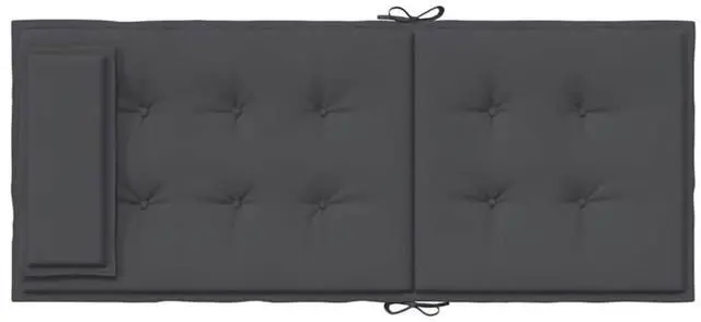 Alt view image 7 of 7 - vidaXL Chair Cushion 4 Pcs Backrest Pillow Seat Pad Anthracite Oxford Fabric