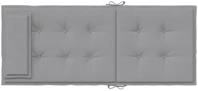 Alt view image 7 of 7 - vidaXL Chair Cushion 2 Pcs Backrest Pillow Outdoor Seat Pad Gray Oxford Fabric