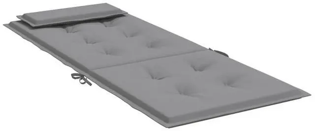 Alt view image 6 of 7 - vidaXL Chair Cushion 2 Pcs Backrest Pillow Outdoor Seat Pad Gray Oxford Fabric