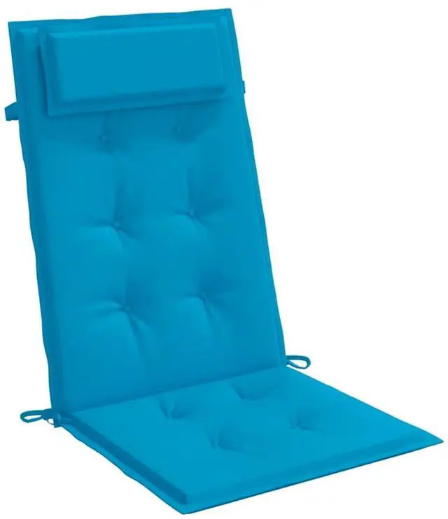 Alt view image 5 of 7 - vidaXL Chair Cushion 4 Pcs Backrest Pillow Seat Pad Light Blue Oxford Fabric