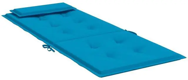 Alt view image 6 of 7 - vidaXL Chair Cushion 4 Pcs Backrest Pillow Seat Pad Light Blue Oxford Fabric