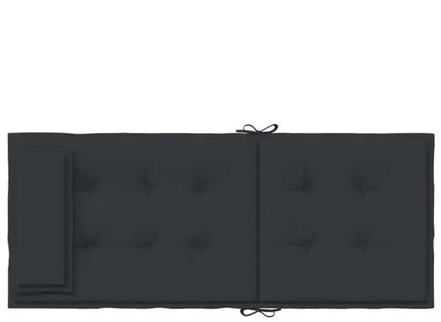 Alt view image 7 of 7 - vidaXL Chair Cushion 4 Pcs Backrest Pillow Seat Cushion Black Oxford Fabric