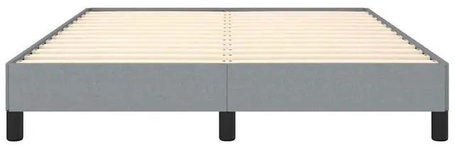 Alt view image 5 of 15 - vidaXL Full Size Bed Frame with Plywood Slats, Platform Bed Frame, Fabric Upholstered Mattress Foundation, No Box Spring Needed & Easy Assembly, Light Gray, without Mattress