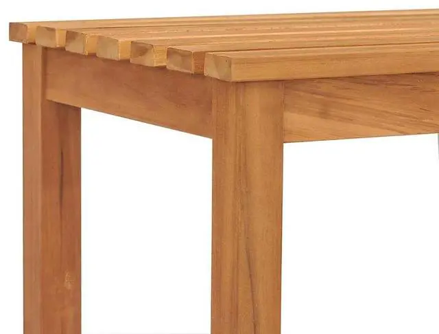 Alt view image 6 of 7 - vidaXL Patio Bench, Indoor/Outdoor Bench for Entryway Garden Park Potting Picnic, Solid Teak Wood, Easy Assembly,  70.9" x 15.7" x 17.7" Brown