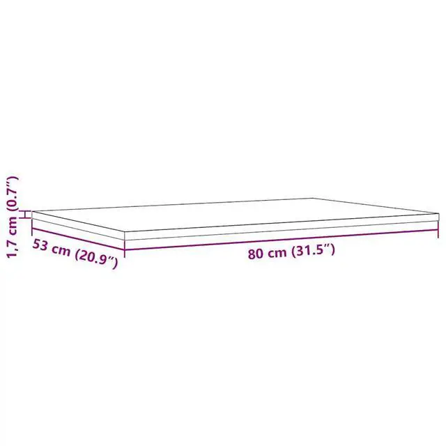 Alt view image 4 of 7 - vidaXL Table Top Set of 3 Natural Pine Solid Pine Wood Medium Durable