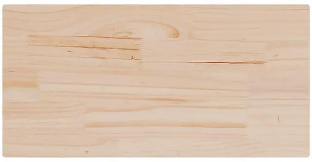 Alt view image 3 of 7 - vidaXL Table Top Set of 2 Natural Pine Solid Pine Wood 23.6x11.8 in