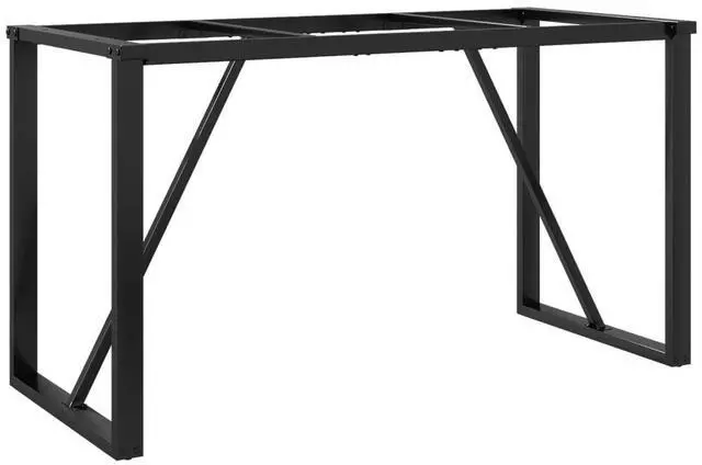Alt view image 6 of 7 - vidaXL Dining Table Leg Black Powder-Coated Steel