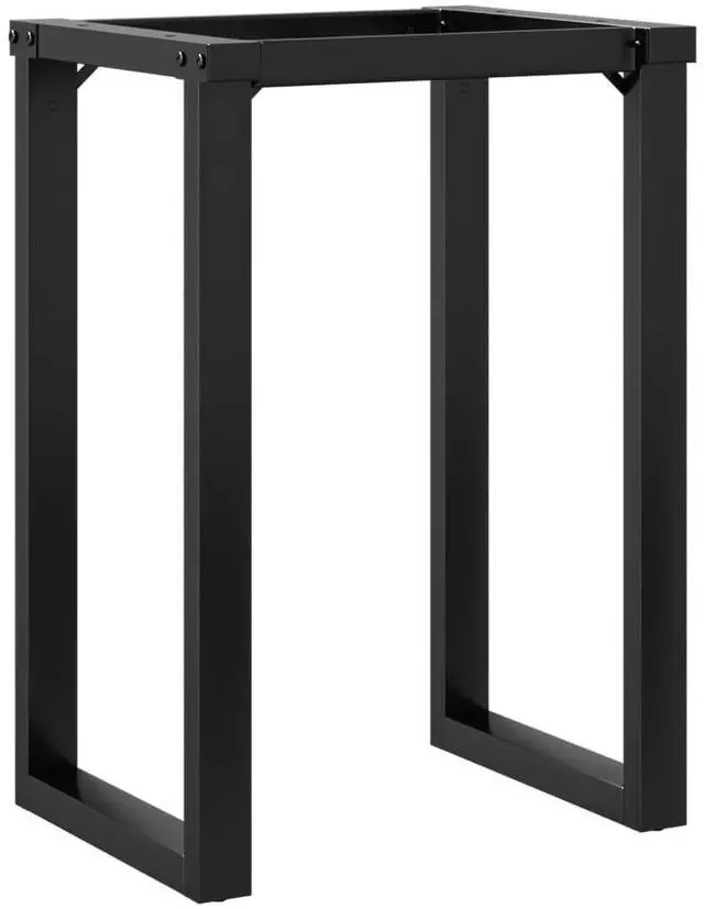 Alt view image 6 of 7 - vidaXL Dining Table Leg Black Powder-coated steel Standard Durable