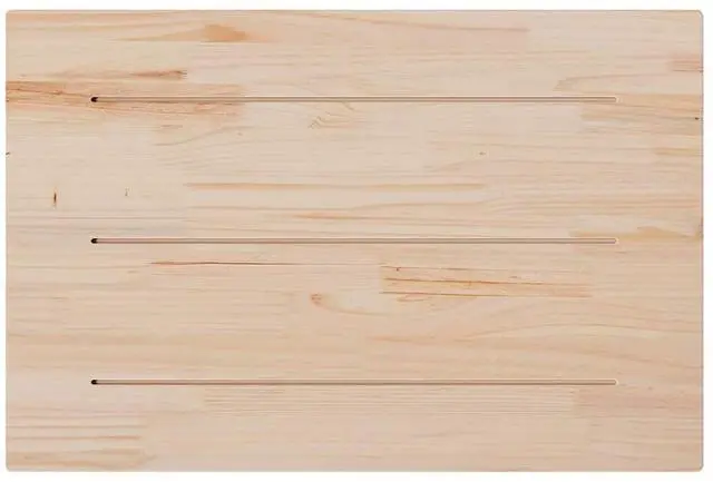 Alt view image 7 of 7 - vidaXL Table Top Set of 3 Natural Wood Solid pine wood 31.5 x 20.9 in