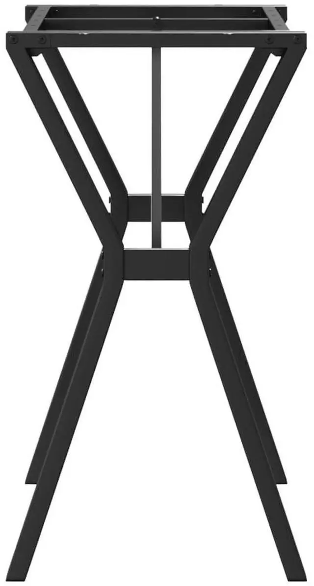 Alt view image 5 of 7 - vidaXL Dining Table Leg Black Powder-Coated Steel