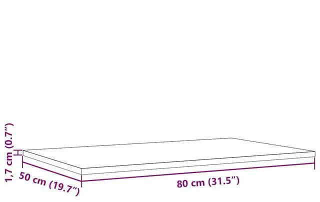 Alt view image 4 of 7 - vidaXL Table Top Natural pine Solid pine wood Medium Durable Table Top
