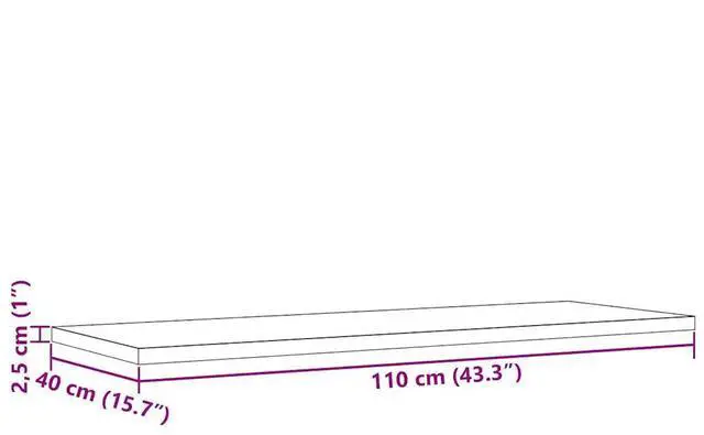 Alt view image 4 of 7 - vidaXL Table Top Natural Wood Solid Pine Wood Medium Durable Table Top