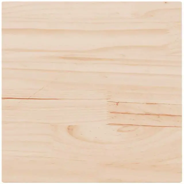 Alt view image 2 of 7 - vidaXL Table Top Natural Pine Solid Pine Wood 19.7 in Durable