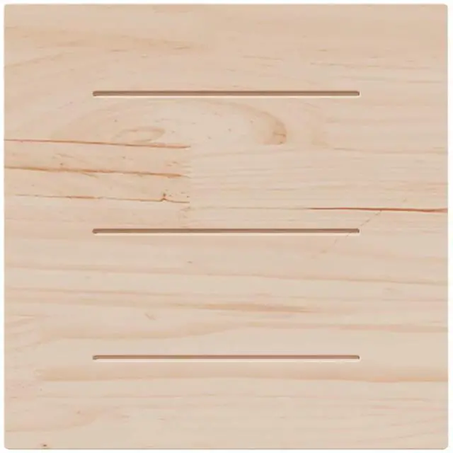 Alt view image 6 of 7 - vidaXL Table Top Natural Pine Solid Pine Wood 19.7 in Durable