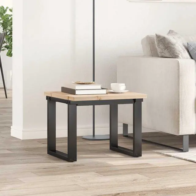 Alt view image 3 of 7 - vidaXL Table Top Natural Pine Solid Pine Wood 19.7 in Durable