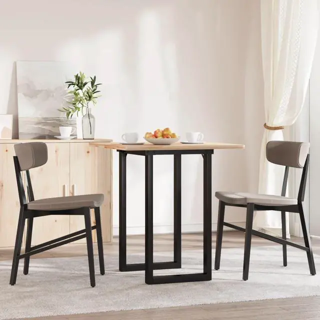 Main image of vidaXL Dining Table Legs O-Frame 19.7"x15.7"x28.7" Steel table leg