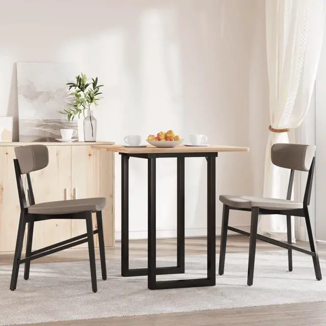 Main image of vidaXL Dining Table Legs O-Frame 23.6"x15.7"x28.7" Steel table leg
