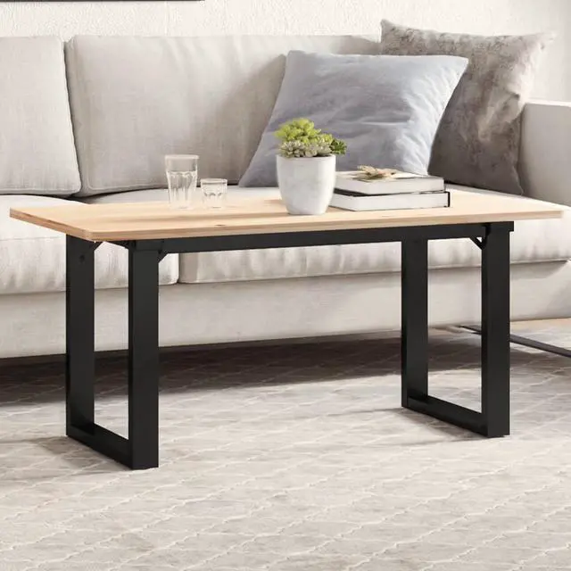 Main image of vidaXL Coffee Table Legs O-Frame 27.6"x11.8"x16.9" Steel table leg