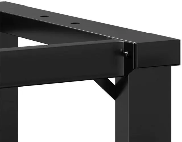 Alt view image 7 of 7 - vidaXL Coffee Table Legs O-Frame 27.6"x11.8"x16.9" Steel table leg