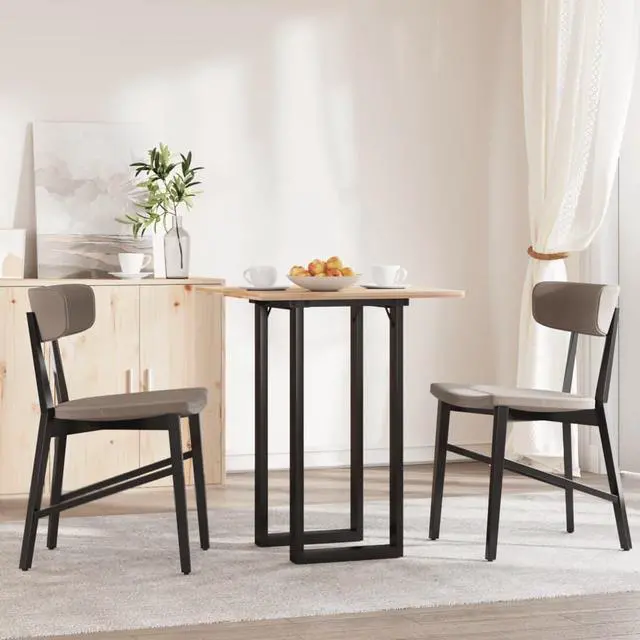Main image of vidaXL Dining Table Legs O-Frame 31.5"x15.7"x28.7" Steel table leg
