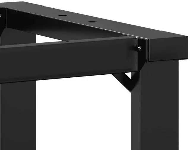 Alt view image 7 of 7 - vidaXL Dining Table Legs O-Frame 31.5"x15.7"x28.7" Steel table leg