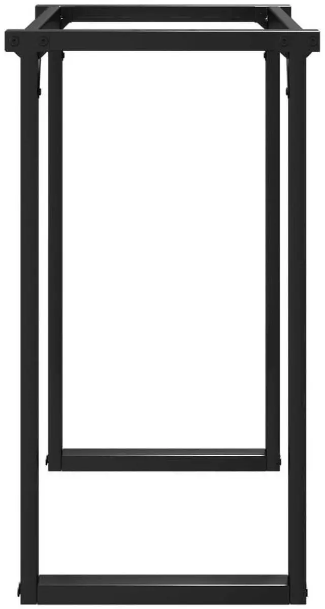 Alt view image 5 of 7 - vidaXL Dining Table Legs O-Frame 31.5"x15.7"x28.7" Steel table leg