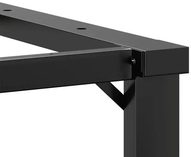 Alt view image 7 of 7 - vidaXL Coffee Table Legs O-Frame 23.6"x15.7"x15" Steel table leg end table leg