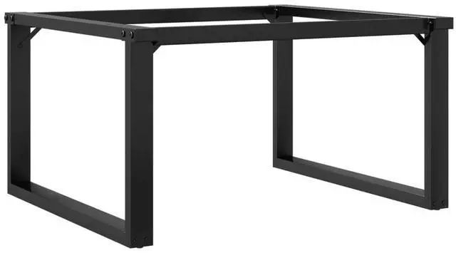 Alt view image 6 of 7 - vidaXL Coffee Table Legs O-Frame 27.6"x23.6"x16.9" Steel table leg