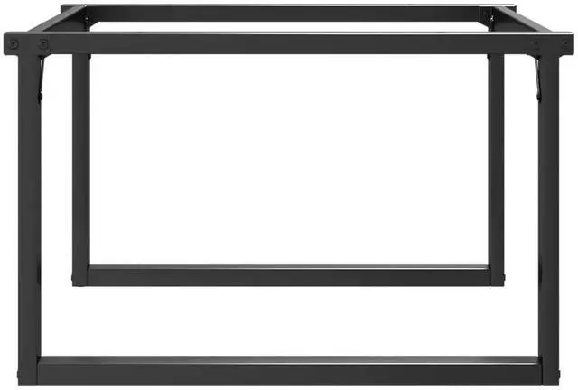 Alt view image 5 of 7 - vidaXL Coffee Table Legs O-Frame 27.6"x23.6"x16.9" Steel table leg