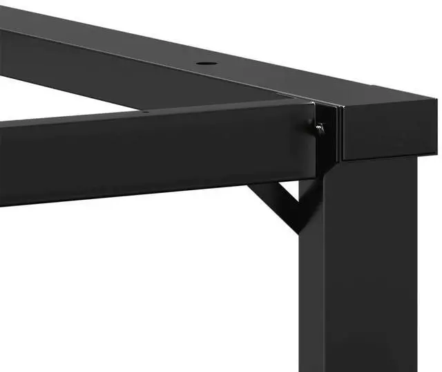 Alt view image 7 of 7 - vidaXL Coffee Table Legs O-Frame 27.6"x23.6"x16.9" Steel table leg