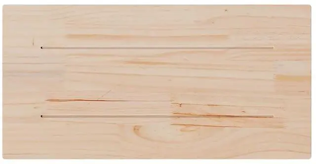 Alt view image 7 of 7 - vidaXL Table Top Set of 2 Natural Pine Solid Pine Wood 23.6x11.8 in