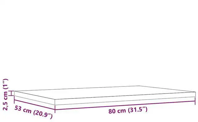 Alt view image 4 of 7 - vidaXL Table Top Set of 3 Natural Wood Solid pine wood 31.5 x 20.9 in