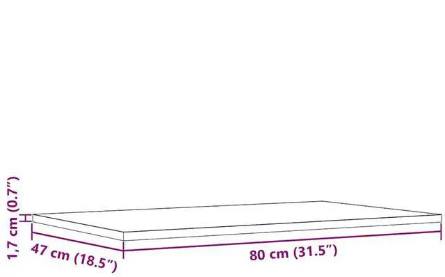 Alt view image 4 of 7 - vidaXL Table Top Set of 3 Natural Pine Solid Pine Wood Medium Durable