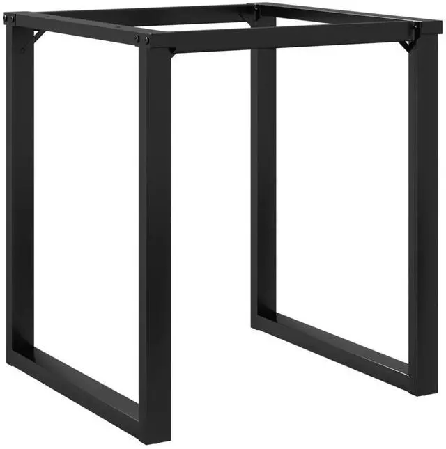 Alt view image 6 of 7 - vidaXL Dining Table Legs O-Frame 23.6"x23.6"x28.7" Steel table leg