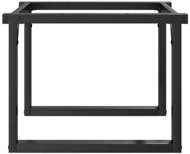 Alt view image 5 of 7 - vidaXL Coffee Table Legs O-Frame 19.7"x15.7"x15" Steel table leg end table leg