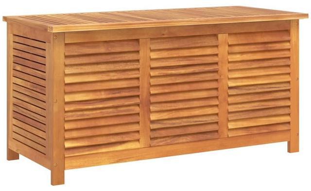 Alt view image 2 of 7 - vidaXL Garden Storage Box with Louver Outdoor Patio Furniture Solid Wood Acacia