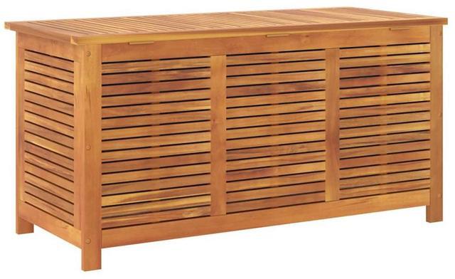 Alt view image 7 of 7 - vidaXL Garden Storage Box with Louver Outdoor Patio Furniture Solid Wood Acacia