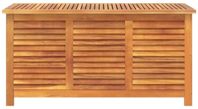 Alt view image 5 of 7 - vidaXL Garden Storage Box with Louver Outdoor Patio Furniture Solid Wood Acacia