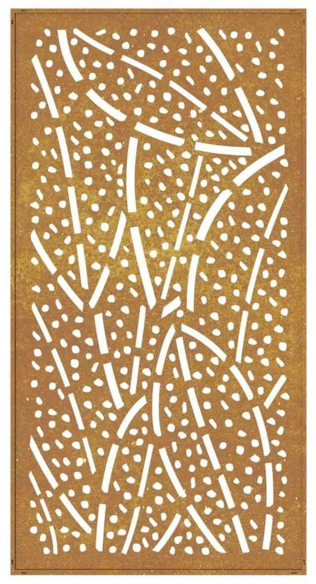 Alt view image 5 of 7 - vidaXL Garden Wall Decoration Rusty Corten Steel Medium