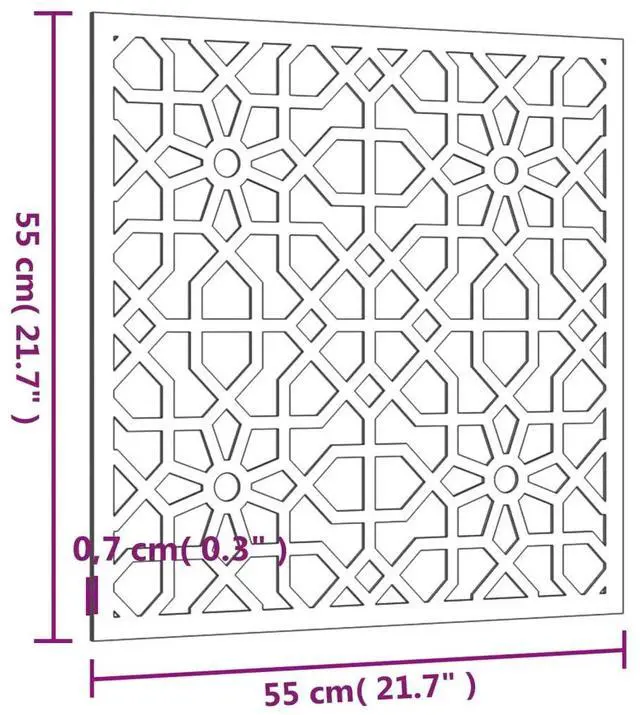 Alt view image 4 of 7 - vidaXL Garden Wall Decoration